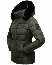 Marikoo Qesraa Damen Winterjacke B884 Olive Größe XXL - Gr. 44