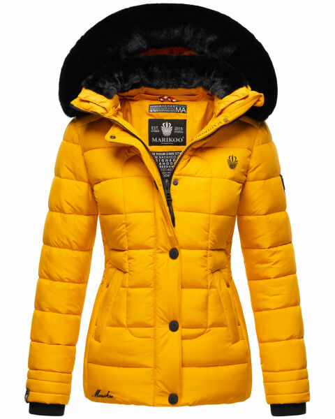 Marikoo Qesraa Damen Winterjacke B884 Gelb Größe XS - Gr. 34