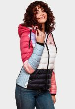 Navahoo Lulana Multikulti Damen Steppjacke Colour Blocking Design