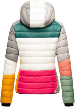 Navahoo Lulana Damen Steppjacke Colour Blocking Design Kulti-Dark2-Gr.XS