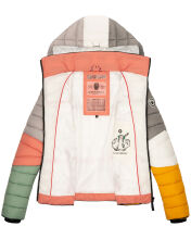 Navahoo Lulana Damen Steppjacke Colour Blocking Design Kulti-Dark2-Gr.XS