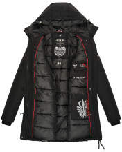Navahoo Freezestoorm ladies parka winter jacket lined with hood Schwarz-Gr.XS