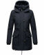 Navahoo Freezestoorm Damen Parka Winterjacke gefüttert mit Kapuze Navy Größe XS - Gr. 34