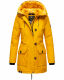 Navahoo Freezestoorm ladies parka winter jacket lined with hood Gelb-Gr.XS