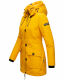 Navahoo Freezestoorm Damen Parka Winterjacke gefüttert mit Kapuze Gelb Größe XS - Gr. 34