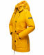 Navahoo Freezestoorm ladies parka winter jacket lined with hood Gelb-Gr.XS