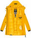 Navahoo Freezestoorm Damen Parka Winterjacke gefüttert mit Kapuze Gelb Größe XS - Gr. 34