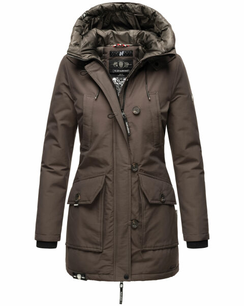 Navahoo Freezestoorm ladies parka winter jacket lined with hood Anthrazit-Gr.XS