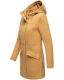 Marikoo Leilaniaa Damen Mantel Trenchcoat Wintermantel mit Kapuze