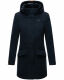 Marikoo Leilaniaa Damen Mantel Trenchcoat Wintermantel mit Kapuze Navy Größe L - Gr. 40