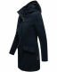 Marikoo Leilaniaa Damen Mantel Trenchcoat Wintermantel mit Kapuze Navy Größe L - Gr. 40