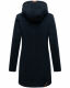 Marikoo Leilaniaa Damen Mantel Trenchcoat Wintermantel mit Kapuze Navy Größe L - Gr. 40