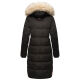 Marikoo Schneesternchen ladies long winter hooded quilted jacket Schw.-Gr.XS
