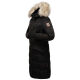 Marikoo Schneesternchen ladies long winter hooded quilted jacket Schw.-Gr.XS
