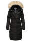 Marikoo Schneesternchen ladies long winter hooded quilted jacket Schw.-Gr.S
