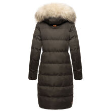 Marikoo Schneesternchen ladies long winter hooded quilted jacket Anthr.-Gr.XS