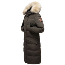 Marikoo Schneesternchen ladies long winter hooded quilted jacket Anthr.-Gr.XS