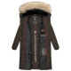 Marikoo Schneesternchen ladies long winter hooded quilted jacket Anthr.-Gr.XS