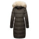 Marikoo Schneesternchen ladies long winter hooded quilted jacket Anthr.-Gr.XS