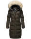 Marikoo Schneesternchen ladies long winter hooded quilted jacket Anthr.-Gr.M