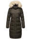 Marikoo Schneesternchen ladies long winter hooded quilted jacket Anthr.-Gr.XL