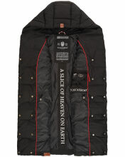 Navahoo Madilynaa Damen Winter Weste mit Steppung Schwarz XL - Gr. 42