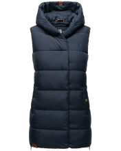 Navahoo Madilynaa Damen Winter Weste mit Steppung Navy M - Gr. 38