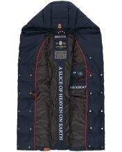 Navahoo Madilynaa Damen Winter Weste mit Steppung Navy M - Gr. 38