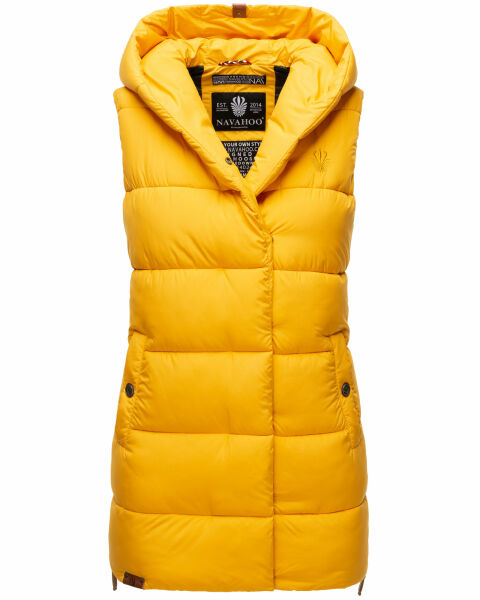 Navahoo Madilynaa ladies winter vest with quilting Gelb-Gr.XS