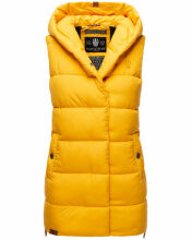 Navahoo Madilynaa Damen Winter Weste mit Steppung Gelb S - Gr. 36