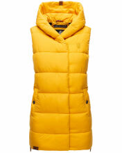 Navahoo Madilynaa Damen Winter Weste mit Steppung Gelb S - Gr. 36