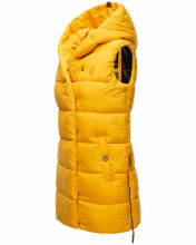Navahoo Madilynaa Damen Winter Weste mit Steppung Gelb S - Gr. 36