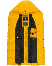 Navahoo Madilynaa Damen Winter Weste mit Steppung Gelb S - Gr. 36