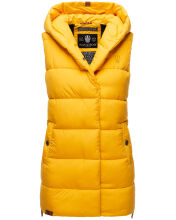 Navahoo Madilynaa Damen Winter Weste mit Steppung Gelb M - Gr. 38