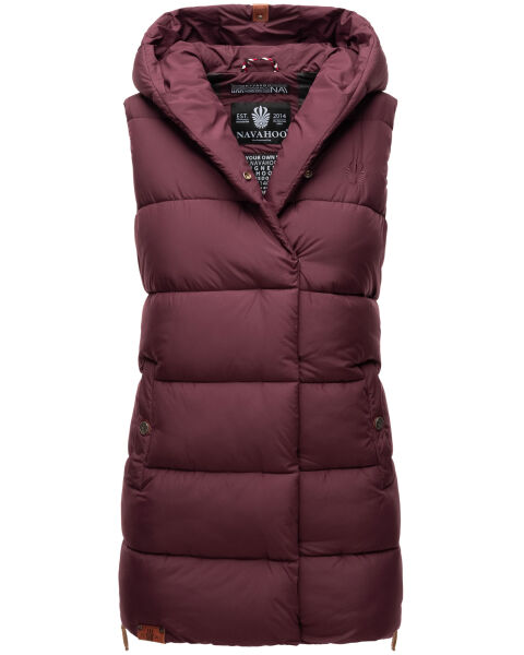 Navahoo Madilynaa ladies winter vest with quilting Weinrot-Gr.XS