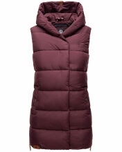 Navahoo Madilynaa Damen Winter Weste mit Steppung Weinrot M - Gr. 38