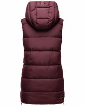 Navahoo Madilynaa Damen Winter Weste mit Steppung Weinrot M - Gr. 38