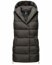 Navahoo Madilynaa Damen Winter Weste mit Steppung Anthrazit S - Gr. 36