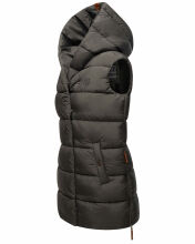 Navahoo Madilynaa Damen Winter Weste mit Steppung Anthrazit L - Gr. 40