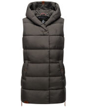 Navahoo Madilynaa Damen Winter Weste mit Steppung Anthrazit XL - Gr. 42