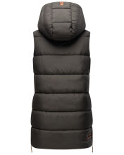 Navahoo Madilynaa Damen Winter Weste mit Steppung Anthrazit XL - Gr. 42