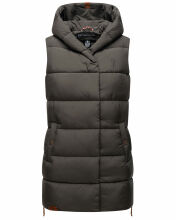 Navahoo Madilynaa Damen Winter Weste mit Steppung Anthrazit XXL - Gr. 44