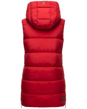 Navahoo Madilynaa Damen Winter Weste mit Steppung Rot M - Gr. 38