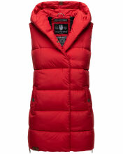 Navahoo Madilynaa Damen Winter Weste mit Steppung Rot L -...