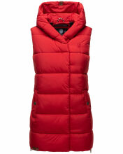 Navahoo Madilynaa Damen Winter Weste mit Steppung Rot L - Gr. 40