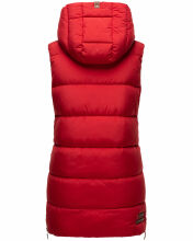 Navahoo Madilynaa Damen Winter Weste mit Steppung Rot L - Gr. 40