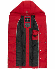 Navahoo Madilynaa Damen Winter Weste mit Steppung Rot L - Gr. 40