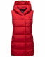 Navahoo Madilynaa Damen Winter Weste mit Steppung Rot L - Gr. 40
