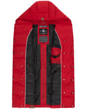 Navahoo Madilynaa Damen Winter Weste mit Steppung Rot XL - Gr. 42