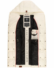Navahoo Madilynaa Damen Winter Weste mit Steppung Offwhite S - Gr. 36
